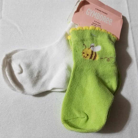 Gymboree Lemon Bumblebee 3-6 Month NWT Romper & socks. - Picture 4 of 5